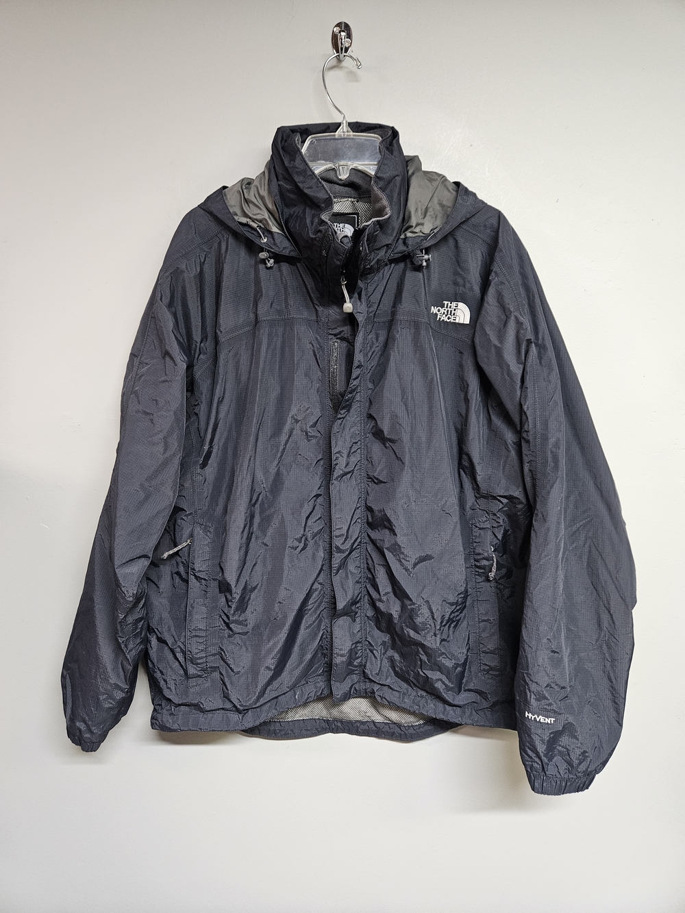 The North Face Hyvent Men's Navy Blue Waterproof Hooded Jacket